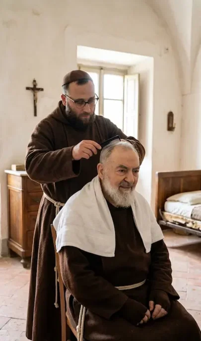 Padre-Alessio-combing-Padre-Pio-202607251733.webp